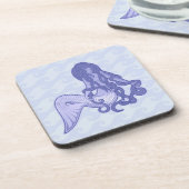 Sitzen von Mermaid Blue Getränkeuntersetzer (Linke Seite)