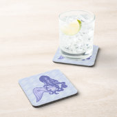 Sitzen von Mermaid Blue Getränkeuntersetzer (Rechte Seite)