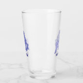 Sitzen von Mermaid Blue Glas (Links)