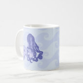 Sitzen von Mermaid Blue Kaffeetasse (Vorderseite Links)