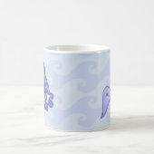 Sitzen von Mermaid Blue Kaffeetasse (Mittel)