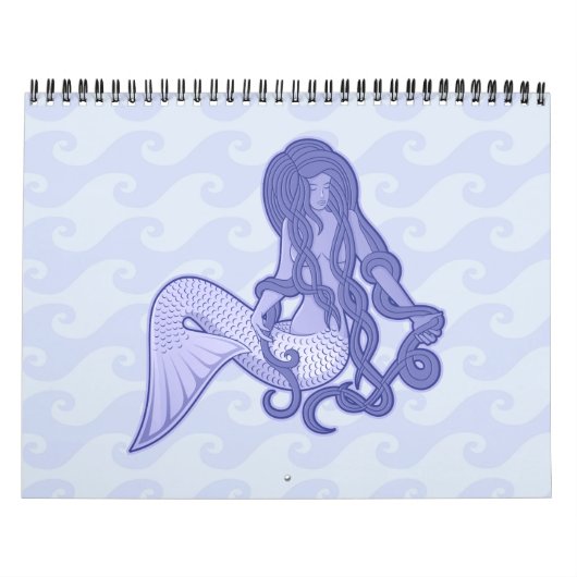 Sitzen von Mermaid Blue Kalender (Titelbild)