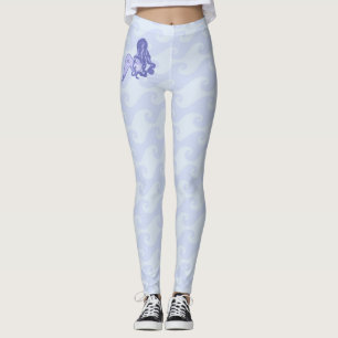 Sitzen von Mermaid Blue Leggings