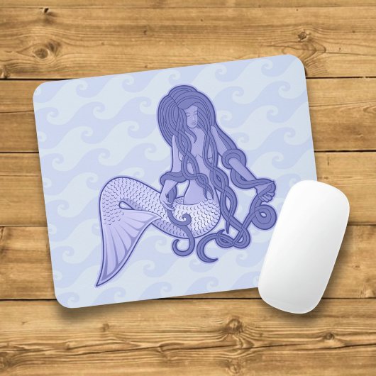 Sitzen von Mermaid Blue Mousepad