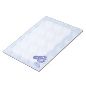 Sitzen von Mermaid Blue Notizblock (angewinkelt)