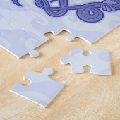 Sitzen von Mermaid Blue Puzzle (Seite)