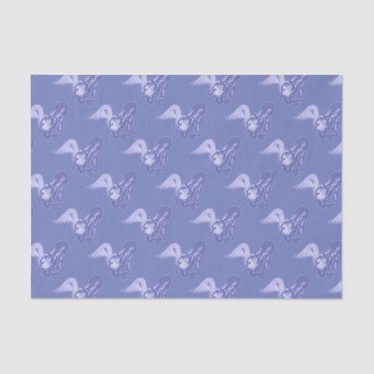 Sitzen von Mermaid Blue Seidenpapier (Vorderseite)