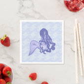 Sitzen von Mermaid Blue Serviette (Beispiel)
