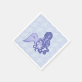 Sitzen von Mermaid Blue Serviette (Ecke)