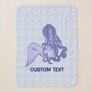 Sitzen von Mermaid Blue Sherpadecke