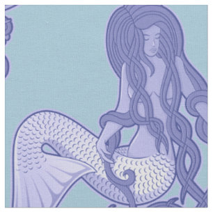 Sitzen von Mermaid Blue Stoff