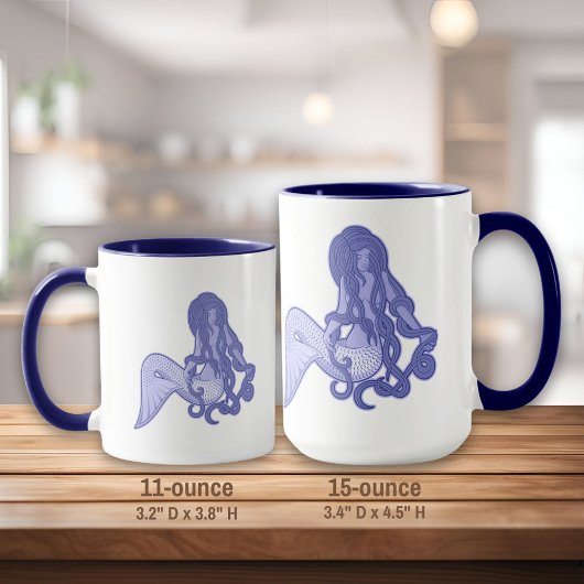 Sitzen von Mermaid Blue Tasse