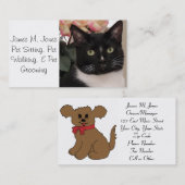 Sitzen von Tieren Visitenkarte (Vorne/Hinten)