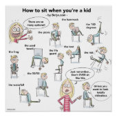 Sitzen, wenn man ein Kind ist. Poster (Vorderseite)
