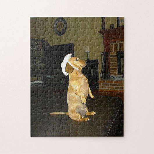 Sitzend hübsch Dachshund Puzzle (Vertikal)