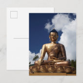 Sitzende Buddha-Statue Postkarte (Vorne/Hinten)