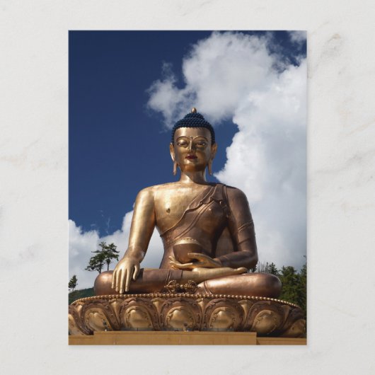 Sitzende Buddha-Statue Postkarte (Vorderseite)