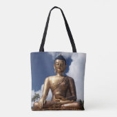Sitzende Buddha-Statue Tasche (Rückseite)