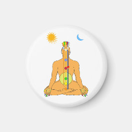 Sitzende Chakren Magnet