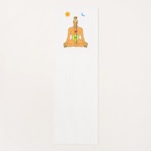 Sitzende Chakren Yogamatte (Vorderseite)