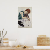 Sitzende Frau, Egon Schiele, 1917, 16W x 24H Poster (Küche)