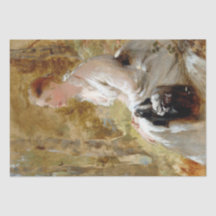 Sitzende Frau in einem Wald (Elegante Schönheit)