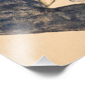 Sitzende Frau mit Bent Knee von Egon Schiele Fotodruck (Ecke)