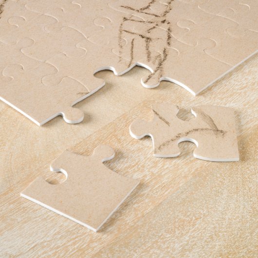 Sitzende Frau mit Bent Knee von Egon Schiele Puzzle (Seite)