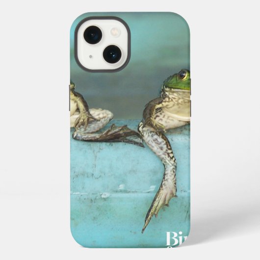Sitzende Frösche iPhone Hülle (Rückseite)