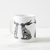 Sitzende Hasen Kaffeetasse (Vorderseite Links)