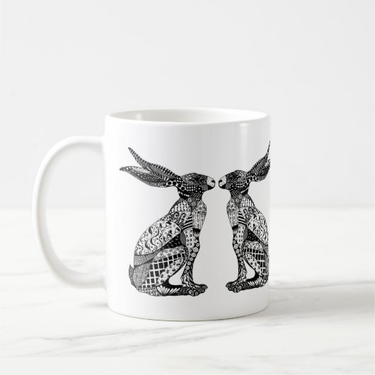 Sitzende Hasen Kaffeetasse (Links)