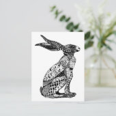 Sitzende Hasen Postkarte (Stehend Vorderseite)