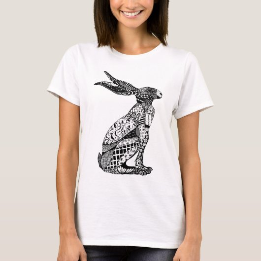 Sitzende Hasen T-Shirt (Vorderseite)
