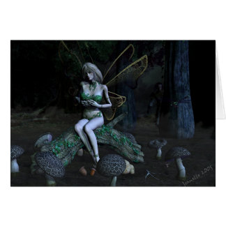 Sitzende hübsche Karten