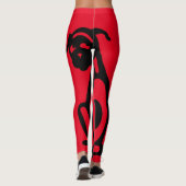 SITZENDE HUNDEikone durch Slipperywindow Leggings (Rückseite)