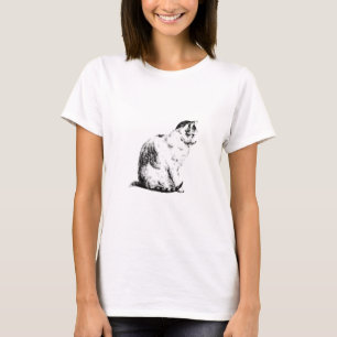 Sitzende Katze, rechts - Kunst von Jean Bernard T-Shirt