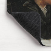 Sitzende Menschen verloren in Gedanken an den Tisc Mousepad (Ecke)