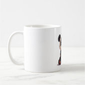 Sitzende Panda-Bär-Cartoon-Illustrationskunst Kaffeetasse (Links)