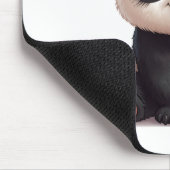 Sitzende Panda-Bär-Cartoon-Illustrationskunst Mousepad (Ecke)