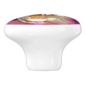 sitzende Steinmeerjungfrau Keramikknauf (Seitenansicht)