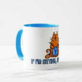 sitzende strickende Tasse (Vorderseite Links)
