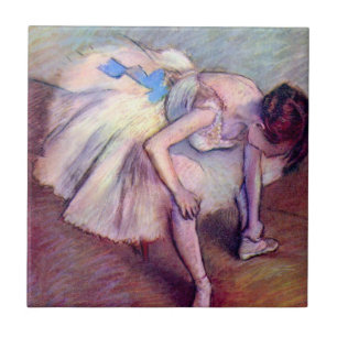 Sitzende Tänzerin von Edgar Degas, Vintage Ballett Fliese