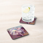 Sitzende Tänzerin von Edgar Degas, Vintage Ballett Getränkeuntersetzer (Rechte Seite)