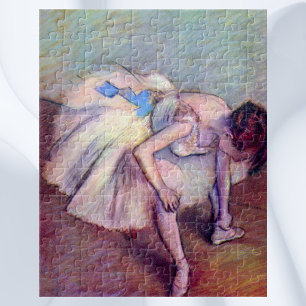 Sitzende Tänzerin von Edgar Degas, Vintage Ballett Puzzle
