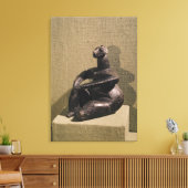 Sitzende weibliche Figur, 3500-2500 v. Chr. Leinwanddruck (Insitu (Wohnzimmer))