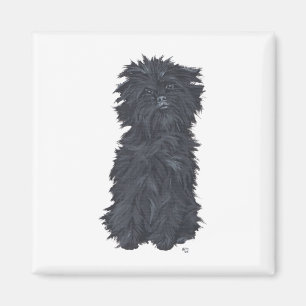 Sitzender Affenpinscher Magnet