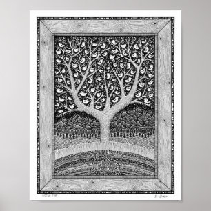 Sitzender Baum Poster