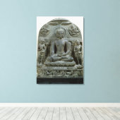 Sitzender Buddha in der Meditation Leinwanddruck (Insitu (Holzboden))