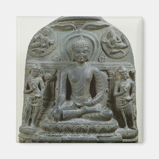 Sitzender Buddha in der Meditation Magnet (Vorne)