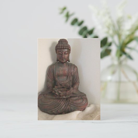 Sitzender Buddha Postkarte (Stehend Vorderseite)